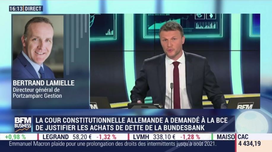 [Actu Media] : « la Cour constitutionnelle allemande a demandé à la BCE de justifier les achats de dette de la Bundesbank» interview de <a href="/B_Lamielle/">Bertrand Lamielle</a> sur <a href="/bfmbusiness/">BFM Business</a>  est l’invité de Stephane Pedrazzi 06/05 dans Intégrale Bourse #bourse #PuissancePME
👉 cutt.ly/Dyz7J43