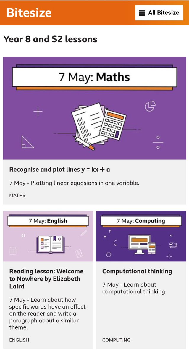 LHSComputing's tweet image. Ok Liberton, today we finally have Computing lessons on @bbcbitesize daily lessons. There are different topics for S1, S2, S3 & S4. #BBCBitesizeDaily I want to see some pics of you giving it a go. Enjoy