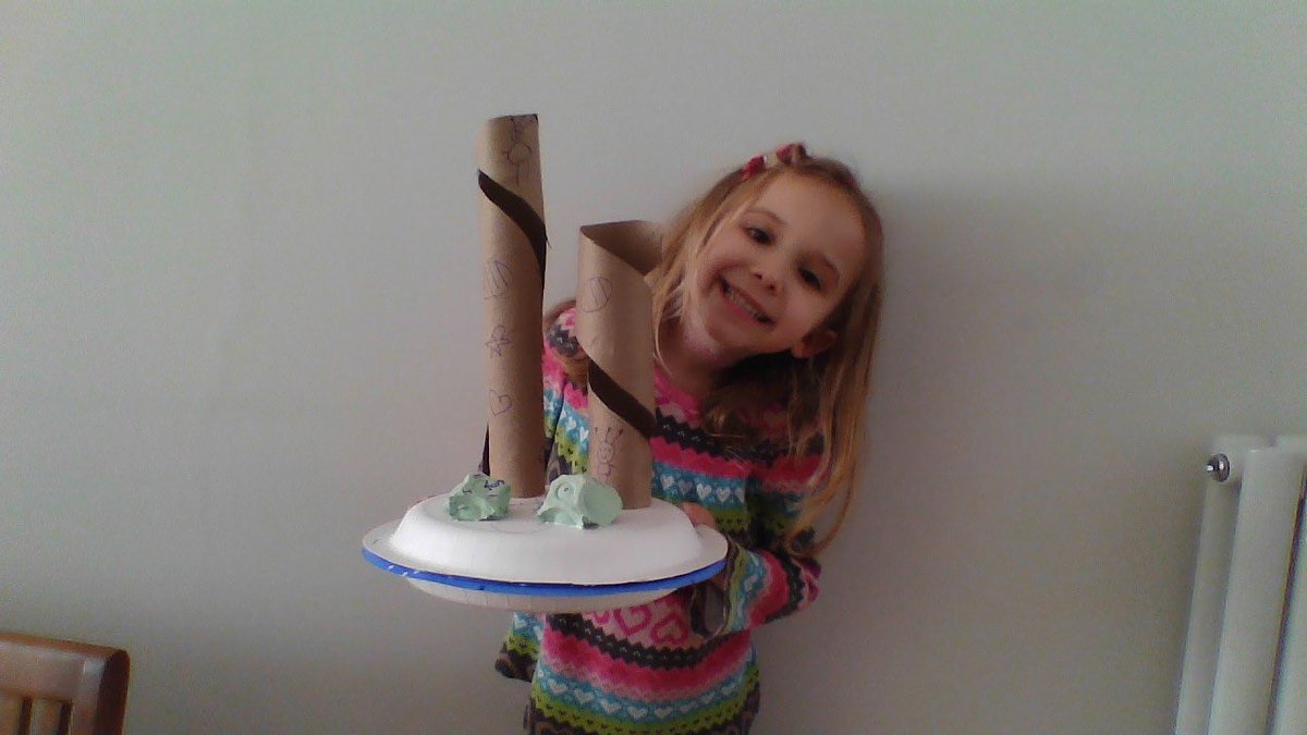 prospecths's tweet photo. Year 1 have had great fun this week making rockets, Hubble telescopes and spaceships at home! 🚀 🔭 #PHS #space #artandcraft #boxmodelling #blastoff https://t.co/D9iLXih5Ud