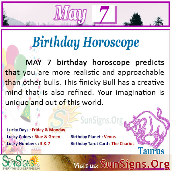 May 7 Horoscope Sign / Star signs dates and symbols for each zodiac