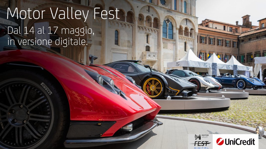 UniCredit_IT's tweet photo. #UniCredit4Innovation: #UniCredit, con il progetto #UniCredit4Italy a supporto dell'eccellenza #MadeinItaly, sostiene il #MotorValleyFest. Scopri di più sull'evento dedicato al mondo dei motori in programma dal 14 al 17 maggio in versione digitale: https://t.co/g501UEd5bI. https://t.co/swJtbVk0T9