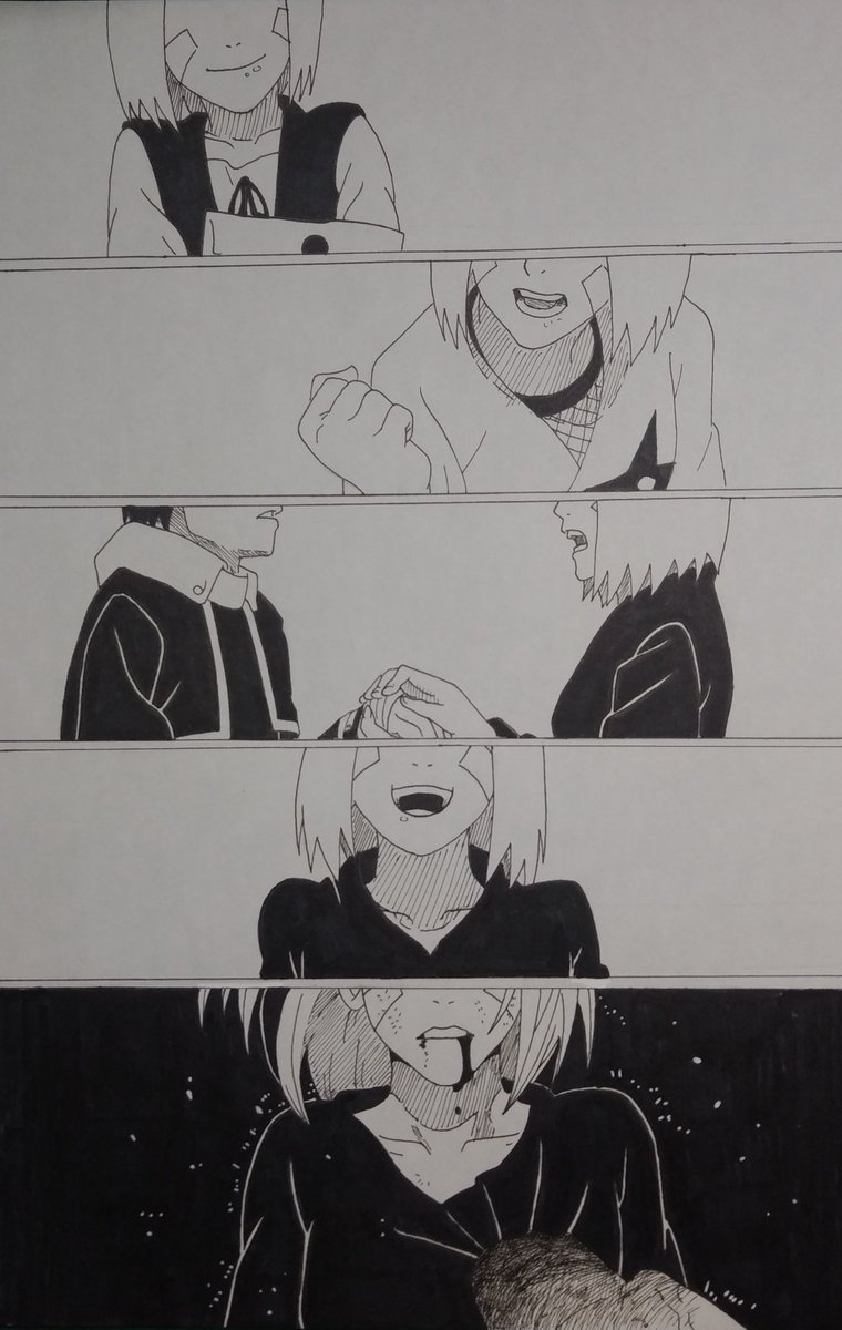 今日久しぶりにNARUTO -ナルト-の漫画を手にとって、それがちょうどオビトのところだったのですよ。で、描きたくなったはいいけど描きながら泣きそうになるし、気分落ち込むし…でも頑張った。2枚目は過去絵です。

#NARUTO絵描きさんと繋がりたい #芸術同盟 #イオフィエル #NARUTO  #うちはオビト 