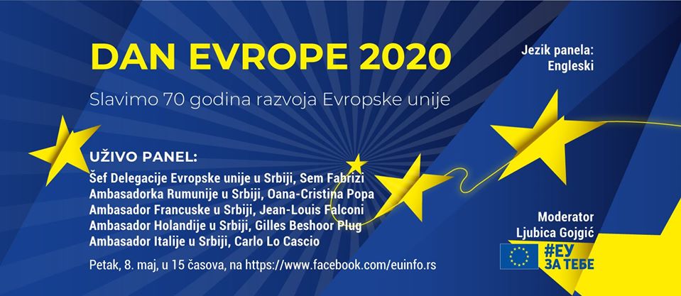 NLinBelgrade's tweet photo. 📢@EUICBG invites you to join the live panel for the occasion of Europe Day, tomorrow May 8 at 15:00 h! This year, 2020, we are celebrating 70 years of development of the European Union. Dutch Ambassador @GillesBP will also be part of this panel. 🇳🇱🇪🇺
https://t.co/PiOyMIjdff https://t.co/tWJkslbHF5