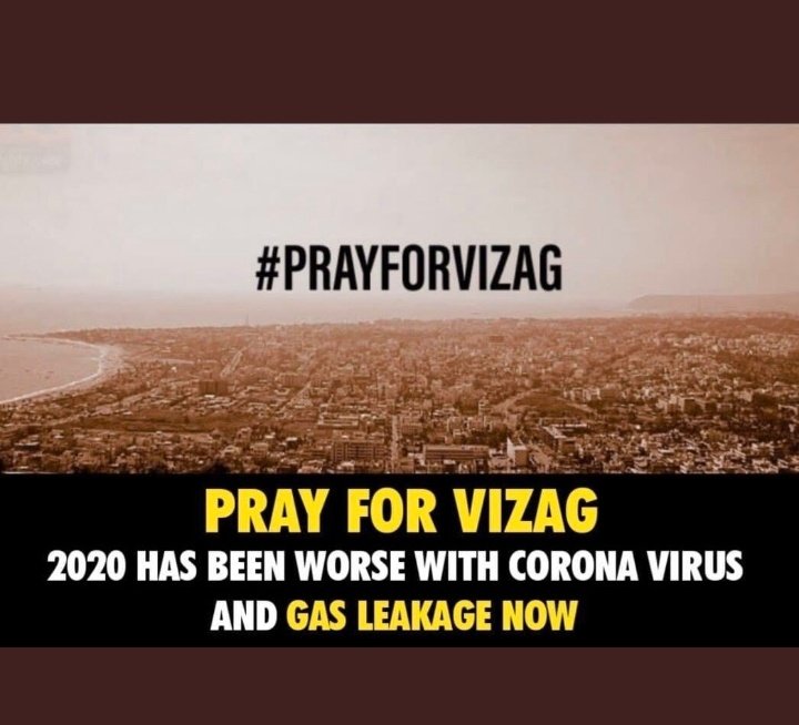 SydNab94's tweet photo. #PrayForVizag
Sad News From Everywhere....
Tragedy After Tragedy Hitting This Country.....
Deeply Distressed By The Visuals From 
#vizaggasleak 
#vizaggastragedy
Praying For Speedy Recovery Of Those Who Have Been Affected! 🤲🤲😞😞 https://t.co/DqpdCyPkFA