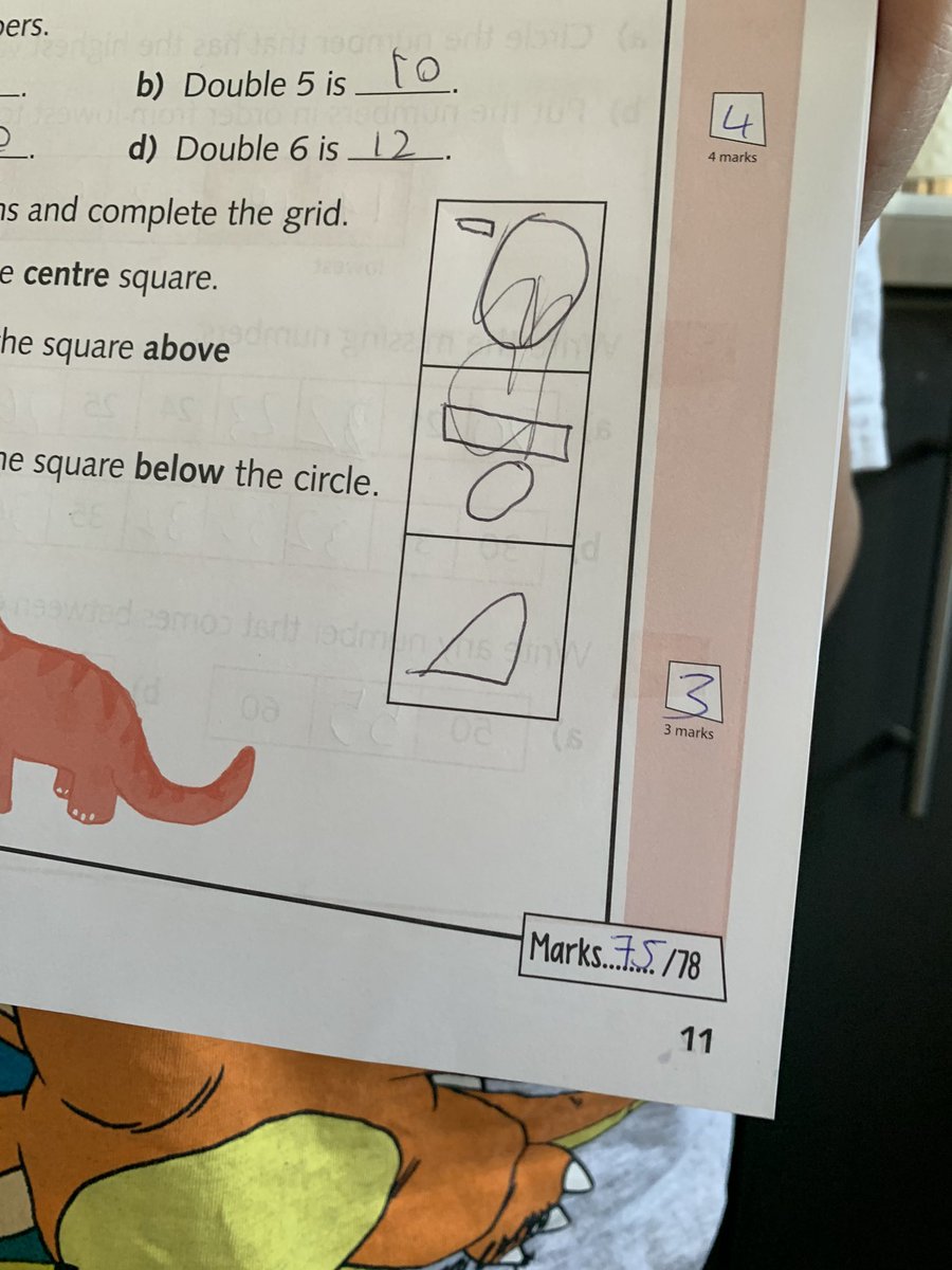 As part of our #homeschooling we brought Jake a Maths SATS’s practice test book- and we are BEYOND proud! He really wants his teachers to see this as it’s incredible! Well done Jakes ❤️ @stjoes21
