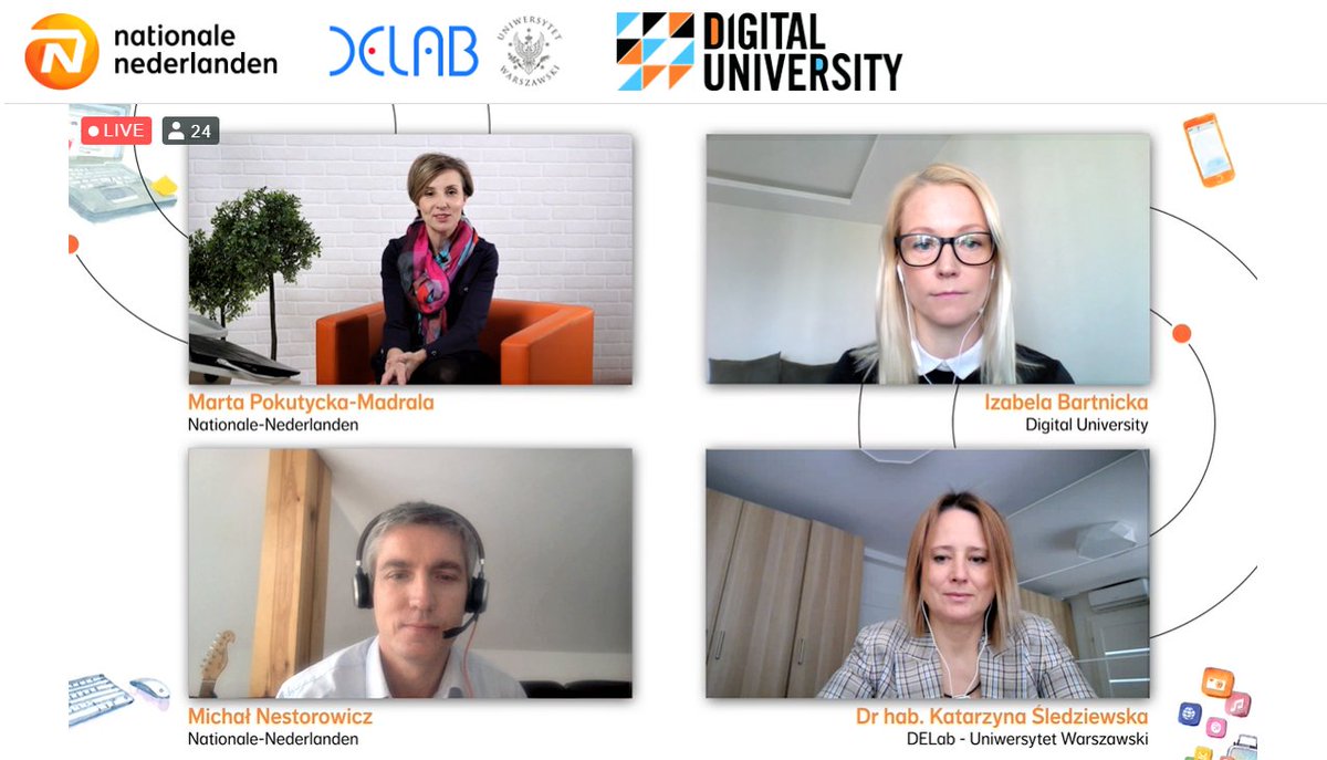 NN_Polska's tweet photo. Za nami pierwsze w pełni zdalne spotkanie prasowe! Wraz z ekspertami z @digital_uni oraz @DELabUW zaprezentowaliśmy najważniejsze wnioski z raportu #RodzinaPrzyszłości. 

Serdecznie dziękujemy wszystkim za udział! https://t.co/XEXkMwyqm9