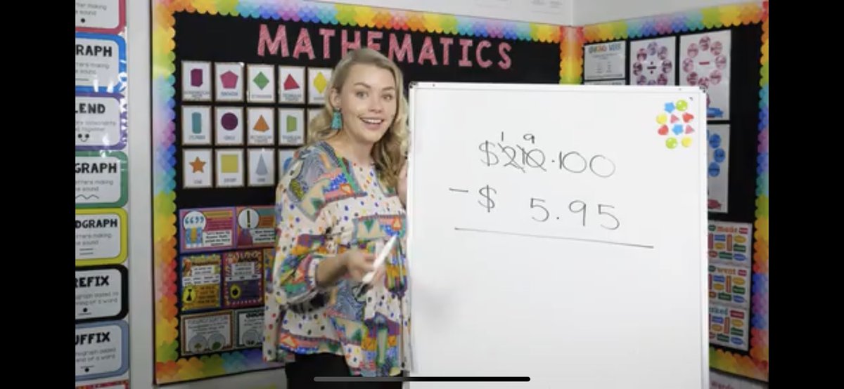 This lesson from <a href="/ABCEducationAU/">ABC Education</a> is concerning. 

If you bought a $5.95 muffin with $20, would you calculate change using a subtraction algorithm?

We work so hard to shift parent attitudes to focus on understanding, yet it reinforces old-school approaches
education.abc.net.au/home#!/media/3…