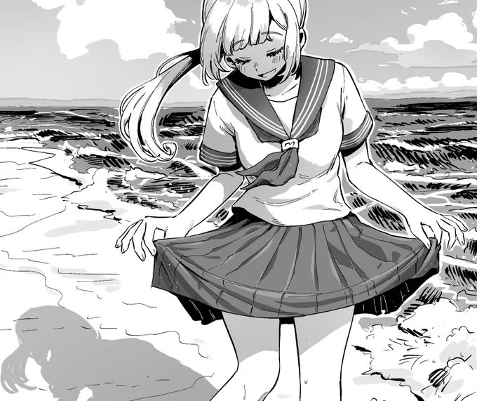 海と少女 