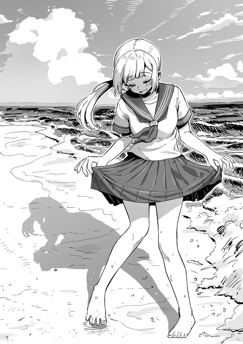 海と少女 