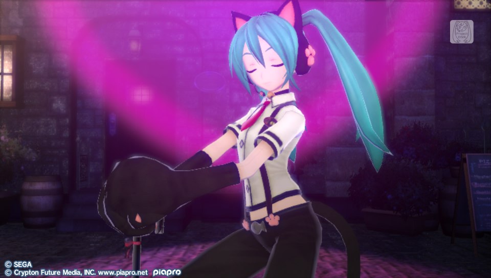 NKatakana's tweet photo. おお、何か真っ黒いモノが写ってるだけにならない！ にゃんこさんと #DIVAf2nd 式ミラクルペイント
#にゃんこさんかわいい https://t.co/u8U0Xv9idn