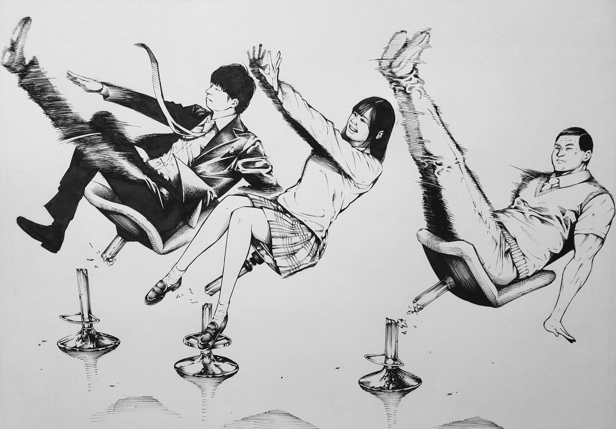 西 あらい 日向坂46 濱岸ひよりのイラスト 日向坂で会いましょう で オードリーの2人と椅子で遊んだ結果 T Co Utbtqomdtb Twitter