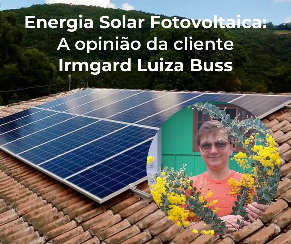 OGRUPOFOR's tweet image. ENERGIA SOLAR: a opinião da cliente!

Hoje nosso bate papo é com a nossa amiga e cliente  Irmgard Luiza Buss, empresária da agricultura familiar da região rural de Porto União (SC).

CLIQUE NO LINK PARA LER:
grupofor.com.br/energia-solar-…
