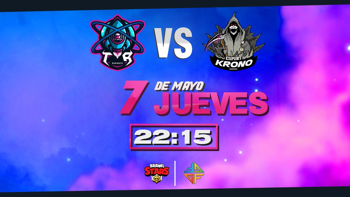 TR_eSports_ES's tweet photo. #MATCHDAY #BrawlStars

🏆 @GameFulLeague 
@TR_eSports_ES 🆚 @EsportKrono 
📅 7/5/20
⏰ 22:15h 🇪🇸
📢 #TRícolas🌍 https://t.co/v9HTp22ltJ