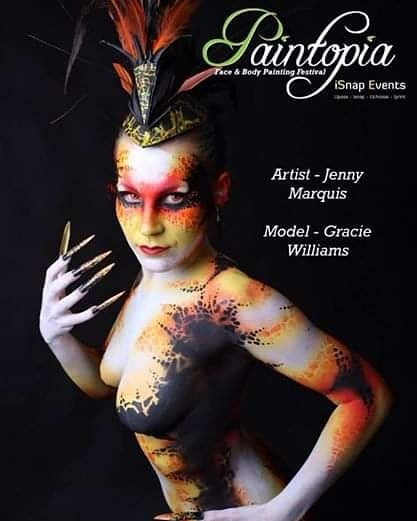 #TBT  Fond memories of @paintopia_official in May 2013 #bodypaint #facepainterincornwall #brushstrokesbodyart