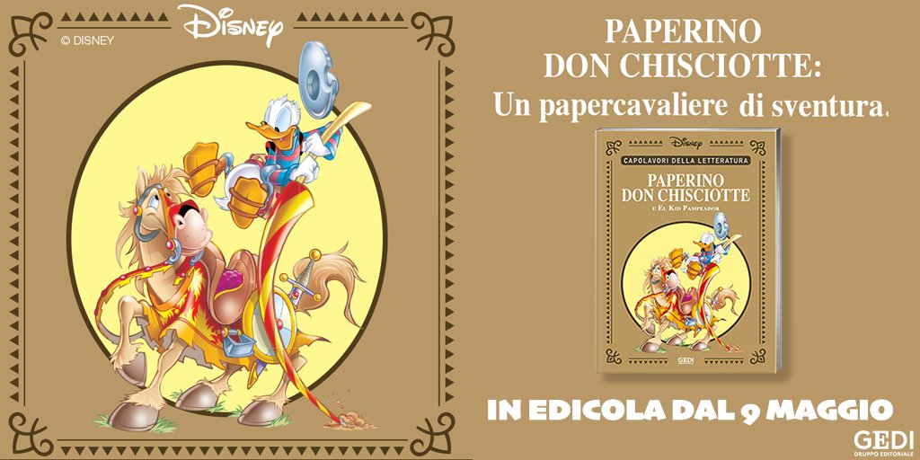 inEdicola's tweet photo. #DisneyRep Impossibile resistere a questo papercavaliere di sventura!

Dal 9 maggio #inEdicola con @repubblica il 9° volume "Paperino Don Chisciotte" >>> https://t.co/aI1bWT71gy https://t.co/NtUPrWK1tK