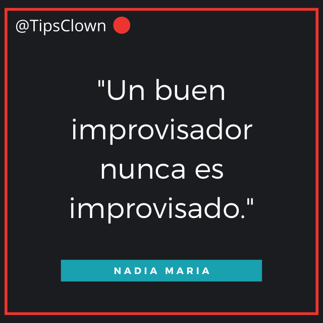 TipsClown's tweet photo. #TipsClown

"Un buen improvisador nunca es improvisado."
Nadia Maria

#Clown
#ClownHumanitario
#PayasoHumanitario
#PayasoDeHospital
#Voluntario
#Voluntariado https://t.co/M2yS0cxFey