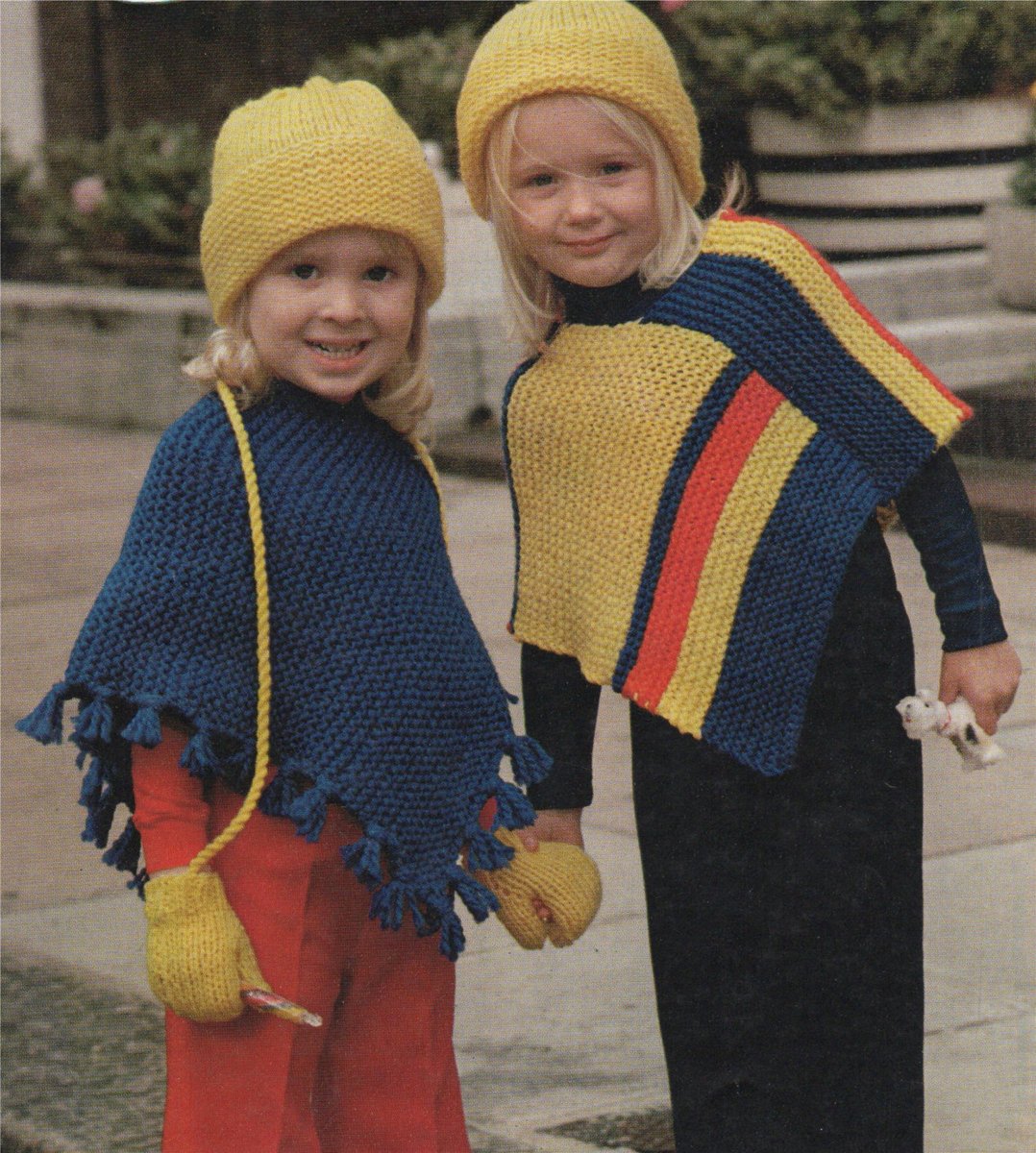 PDFPattern's tweet image. Girls Poncho, Hat and Mittens Knitting Pattern PDF Toddlers 20 - 22 and 24 - 26 inch chest, Vintage Knitting Patterns for Children, Download etsy.me/2WcLxoA #supplies #knitting #knittingpatterns #pdf #poncho #hatknittingpattern #mittens #girls #chunkyyarn