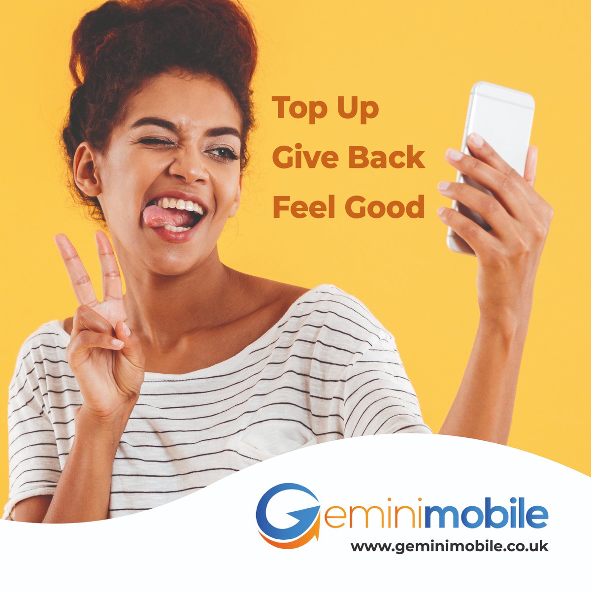 Gemini Mobile (@geminimobileuk) on Twitter photo Get that #FeelGood feeling everytime you #topup with <a href="/GeminiMobileUK/">Gemini Mobile</a> as part of your monthly #mobile spend is donated to a #charity of your choice.
No cost to you, no change in behaviour: making a small change to #support those that really need #help. 👍
geminimobile.co.uk Get that #FeelGood feeling everytime you #topup with <a href="/GeminiMobileUK/">Gemini Mobile</a> as part of your monthly #mobile spend is donated to a #charity of your choice.
No cost to you, no change in behaviour: making a small change to #support those that really need #help. 👍
geminimobile.co.uk