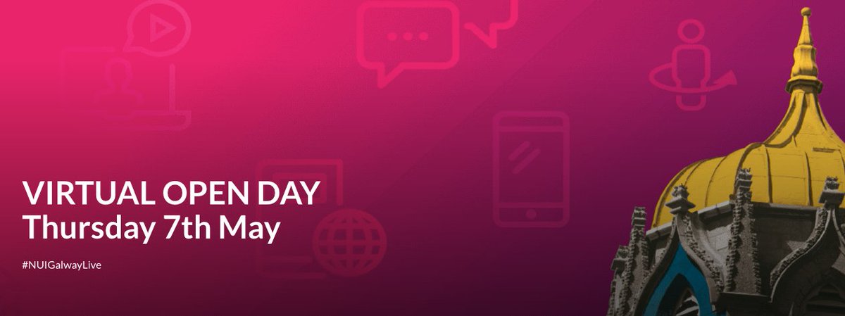 Best of luck to the team in @nuigalway today with their Virtual Open Day. The Open Day site looks amazing!! Nice work. Check it out on: nuigalway.ie/opendays/ #NUIGalwayLive