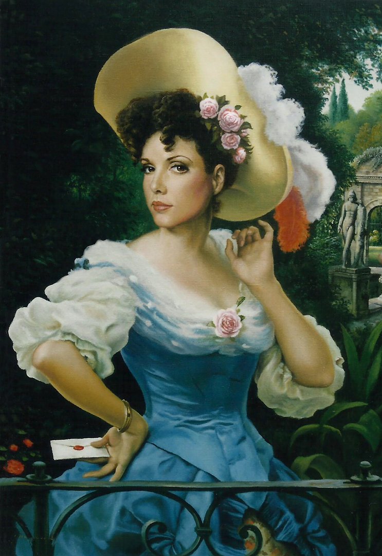 fairyartpainter's tweet photo. Old stuff again. As an exercise, I would sometimes copy another oil painting, but replace the head with someone I knew, and the background with a place that I liked. #oilpaint #learningtopaint #artmethods #paintingpractices https://t.co/CecLNXIDEG
