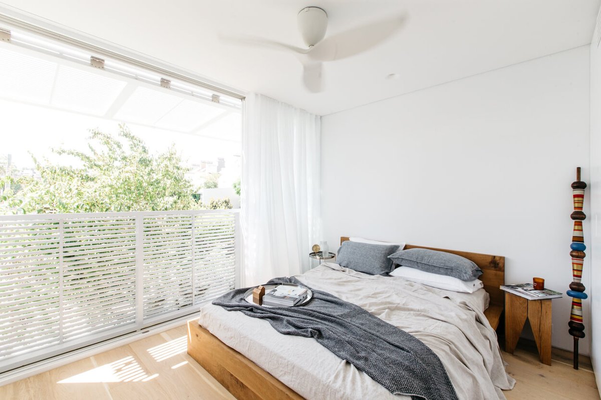 Using a ceiling fan has multiple benefits. It rotates air around the space, cooling the room efficiently. But visually you’ll discover that choosing a stylish ceiling fan adds an accent and a focal point to the room which might not have been there otherwise.