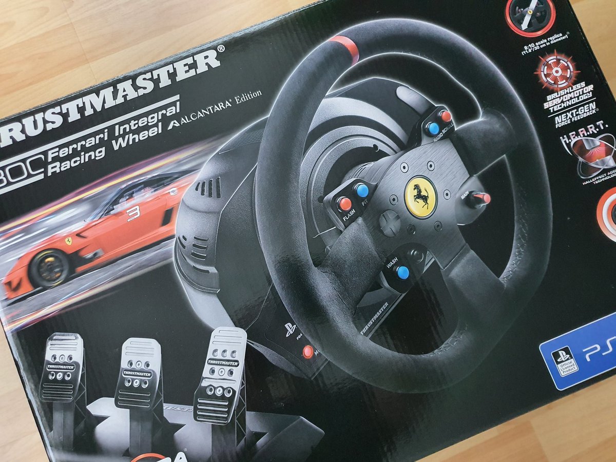 MayzeGER's tweet photo. T300 Ferrari Integral Racing Wheel Alcantara Edition
Ich bin gespannt wie es ist.
Wenn es mir gefällt gibt es die Tage eine Stream.
#thrustmaster #t300 #thrustmastert300 #ferrari #racing #wheel #Simracing #twitch #twitchstreamer #twitchgermany #streamer #stream https://t.co/xPlz5TssB0