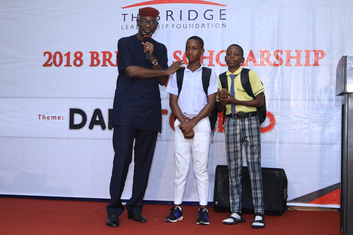 TBLFoundation's tweet photo. Throwback to 2018 Bridge Awards.
.
30 students from selected public secondary schools in Cross River State were awarded tuition scholarship and other educational materials.
.
#TBLF #Scholarship #BridgeAwards #Leaders #Youth #Education #Throwback #ThrowBackThursday # https://t.co/JS4V07AyM0