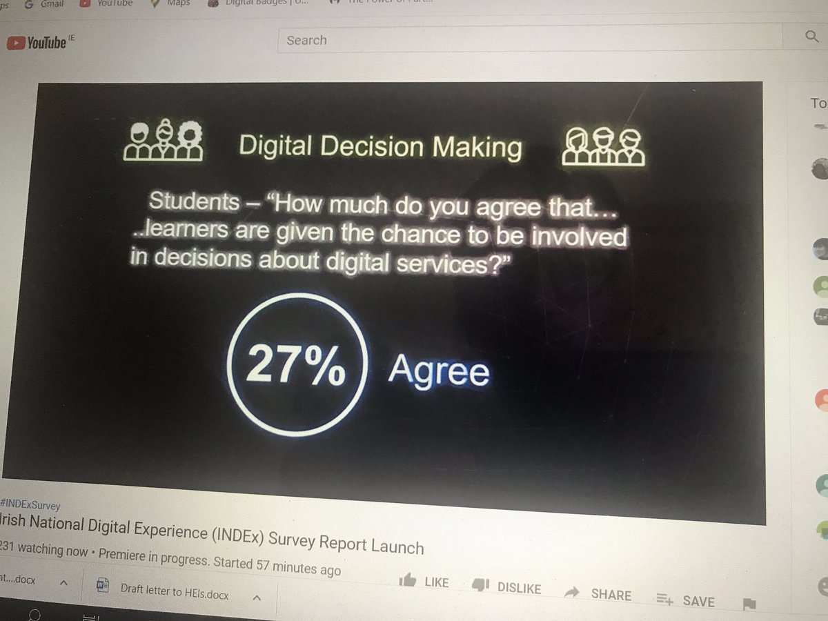 NStEPie's tweet photo. Important discussion on student-staff partnership in decision making and how this can have an impact on issues like student data, digital literacies, services and staff development. Thanks to Áine Ní She for the #NStEP shout out too! #INDExSurvey https://t.co/oOrJMSWwmX