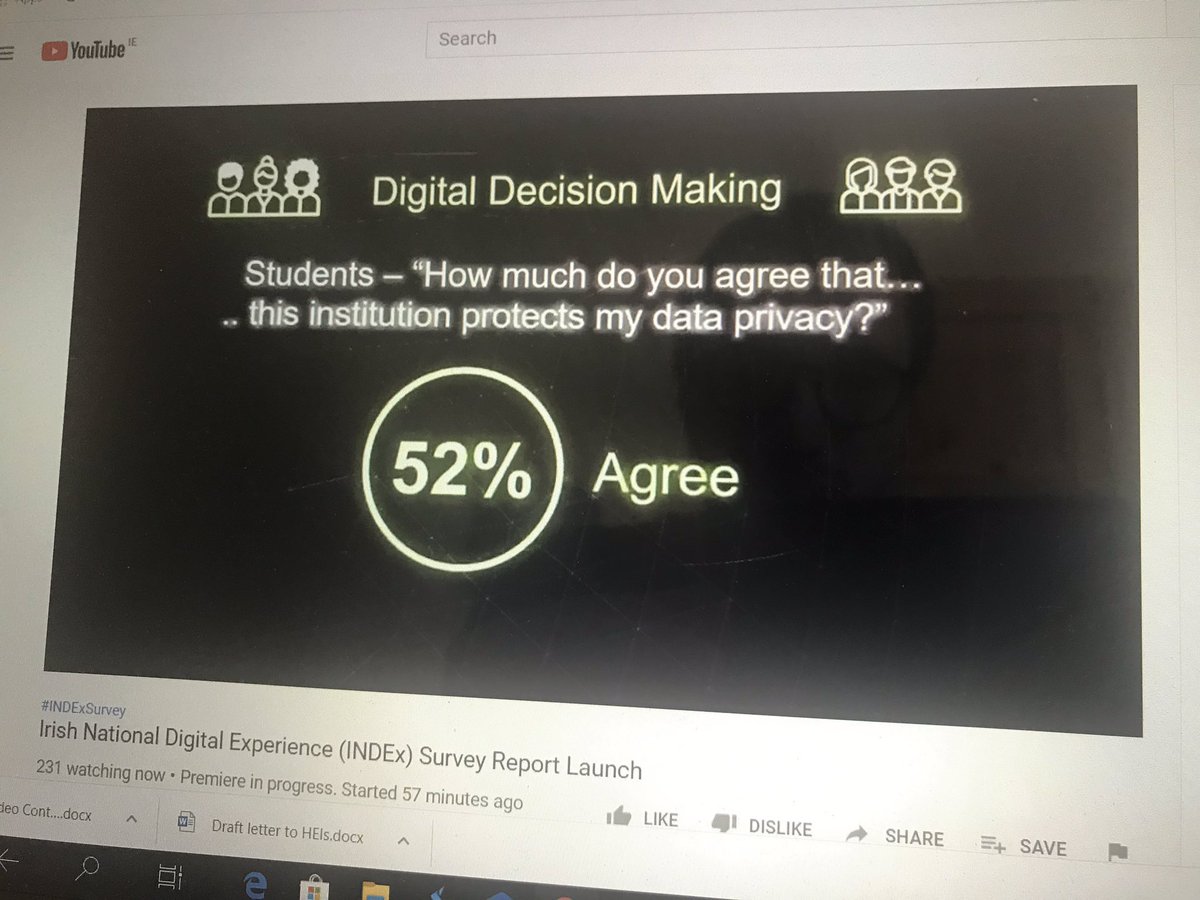 NStEPie's tweet photo. Important discussion on student-staff partnership in decision making and how this can have an impact on issues like student data, digital literacies, services and staff development. Thanks to Áine Ní She for the #NStEP shout out too! #INDExSurvey https://t.co/oOrJMSWwmX