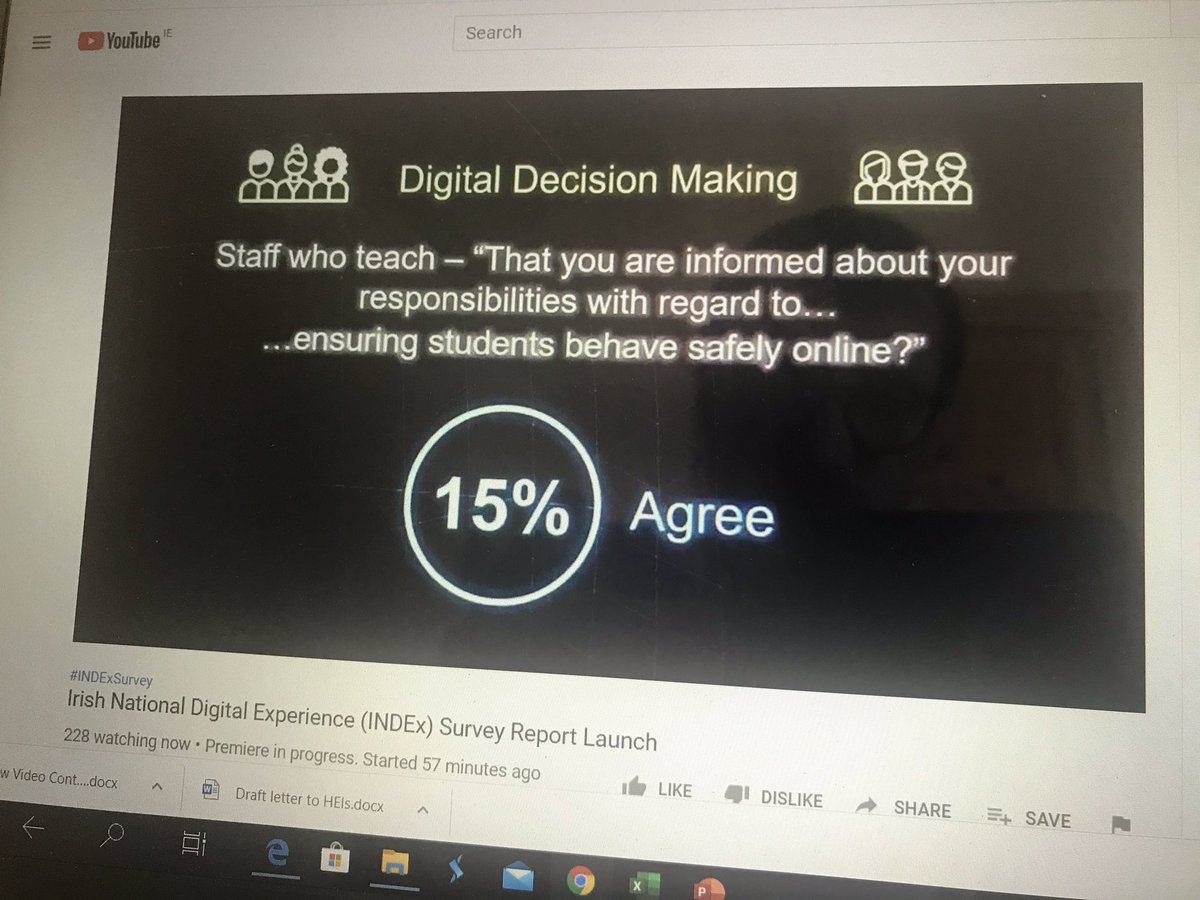 Important discussion on student-staff partnership in decision making and how this can have an impact on issues like student data, digital literacies, services and staff development. Thanks to Áine Ní She for the #NStEP shout out too! #INDExSurvey