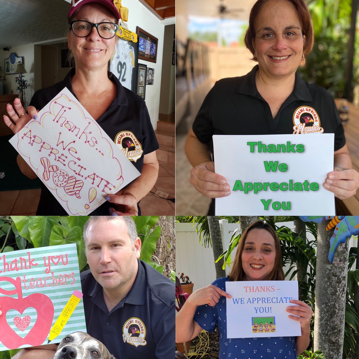 mssh_hawks's tweet photo. The best PTSA in Miami Dade County Public Schools has a special message for our Golden Hawk teachers.  #ThankATeacher #TeacherAppreciationWeek #MDCPSTeachersRock #RESPECT4Teachers https://t.co/bXEfPNamwc
