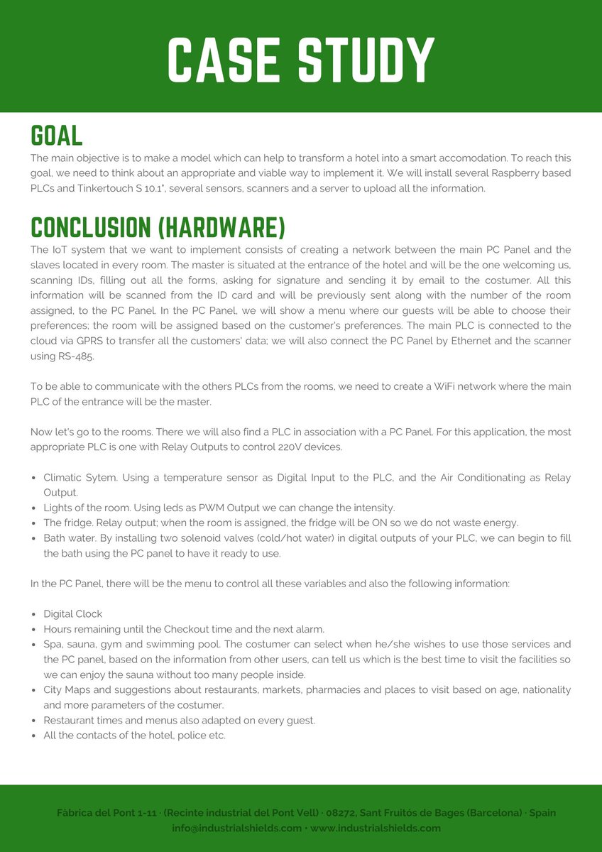indshields's tweet photo. Are you a hotel manager? Do you want to improve your facilities? If your answers are 'yes', read the attached file and discover how to turn your hotel into a smart one, giving the best accomodation to your guests and saving money.
https://t.co/5m8RwrQYQ3
#PCpanel #Raspberry https://t.co/F8DylJhnfQ