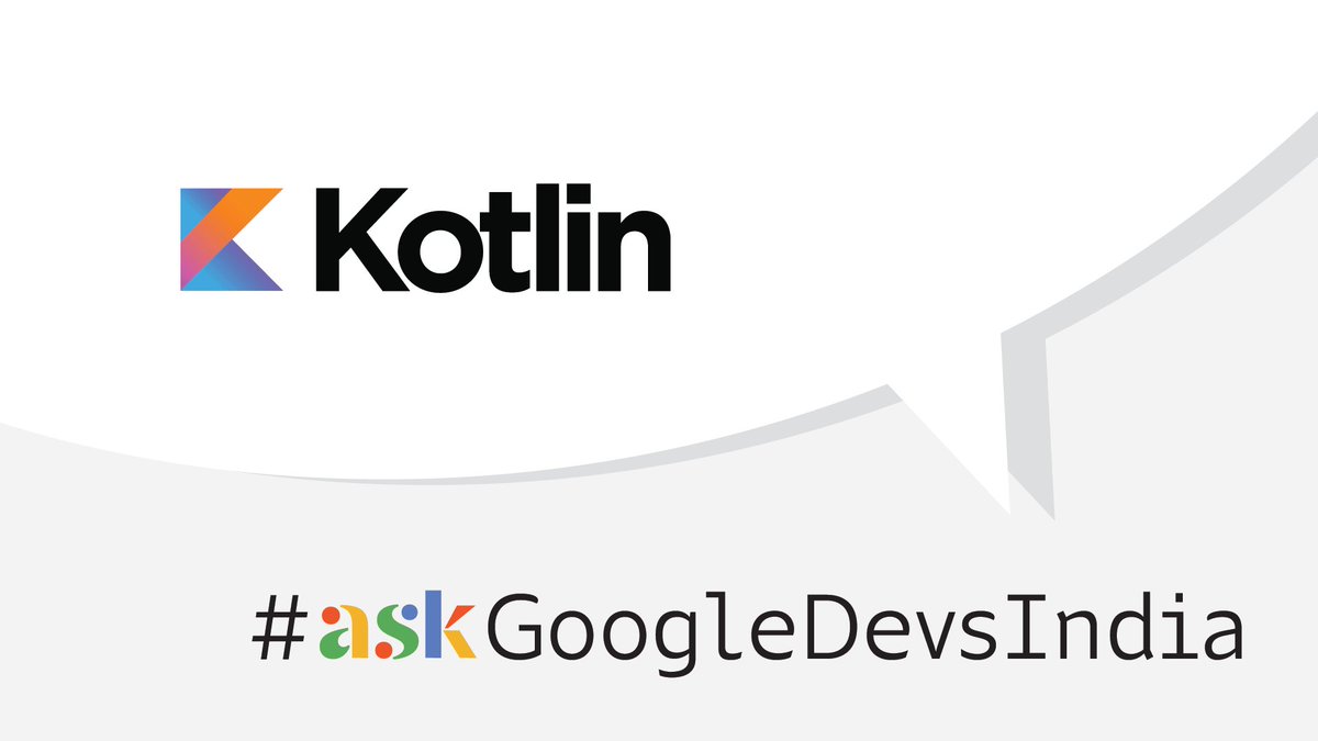 GoogleDevsIN's tweet photo. 📢Announcing #AskGoogleDevIndia - a monthly series where you get the chance to ask us anything on any Google technology. The series will air on our YT channel!
This month, we begin with #Kotlin!
Got questions on #Kotlin? Drop them here by 11th May 👉 https://t.co/T70qXu1BmN https://t.co/1Ewe9q53DW