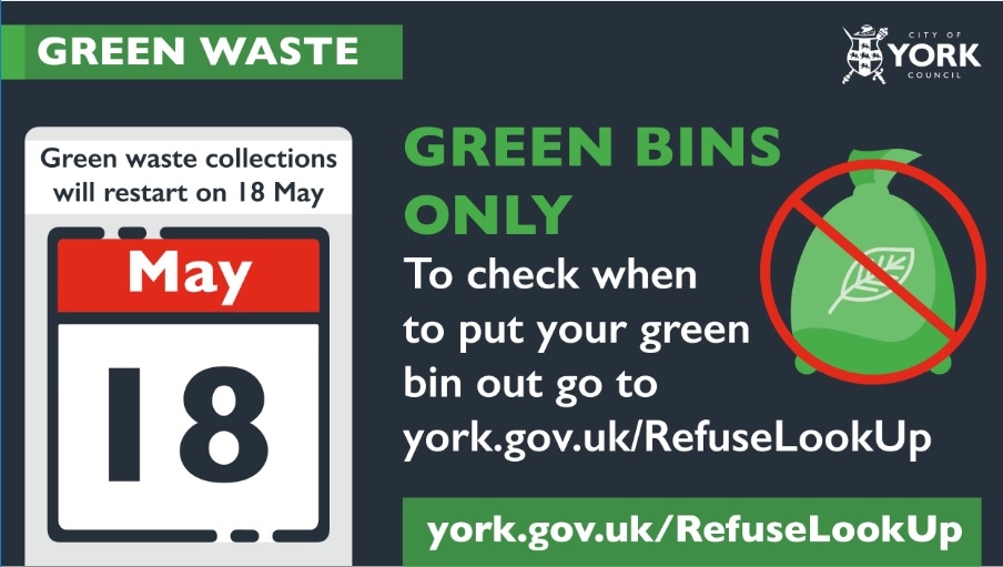 CYCWards_Ra_Cl's tweet photo. Garden waste collections restart on 18 May! https://t.co/GvZNUdivJO