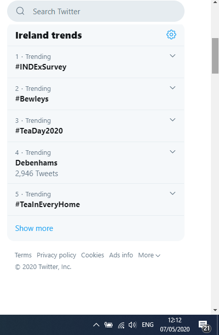 Great to see #INDExSurvey trending in Ireland...