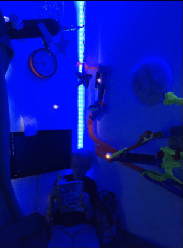 Missjam2019's tweet photo. One of our Year 4 entries! He ended up going to space for his #WILDREAD! Things are floating all around him as there is no gravity! What a great idea! @bramley_park https://t.co/BoaJJkoN7X