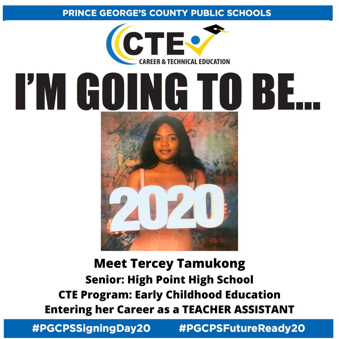 PGCPSCTE's tweet photo. Celebrating our #CTE Graduates who are entering the workforce!
Congratulations! π
#CareerReady
#LearningThatWorks #PGCPSSigningDay20 #PGCPSFutureReady20
@PGCPS https://t.co/oyyl0fxdFP