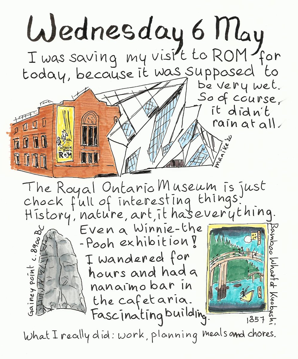 maaibaai's tweet photo. I am fascinated by this building, and all the little nooks and crannies connecting the old and the modern. And the vast collection of so many interesting objects, wow.

#NotActuallyInToronto #traveljournal #CoronaTravelAtHome #Toronto #illustratie #illustration #ROMToronto #ROM https://t.co/yW8KHPY0HR