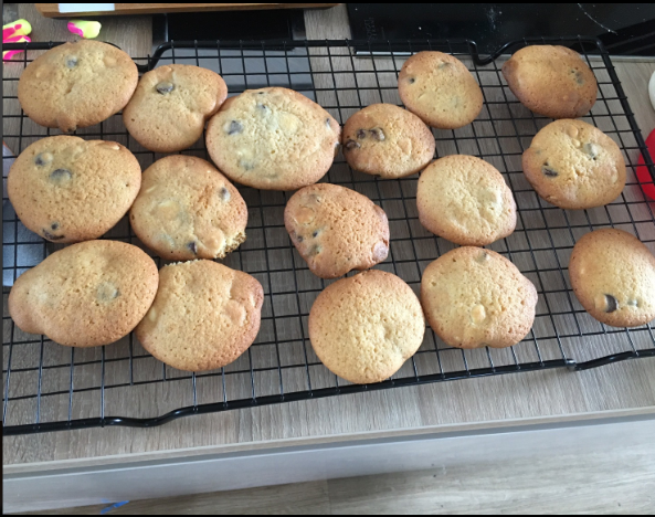 HTAClassWebster's tweet photo. Henry decided to put all of his home learning to the test today! He found a recipe to make some cookies and worked out how much they would cost to make. He followed the instructions to bake these delicious looking cookies! 🍪 Well done! #HTAMaths #HTAEnglish https://t.co/9bPBcU5iWJ