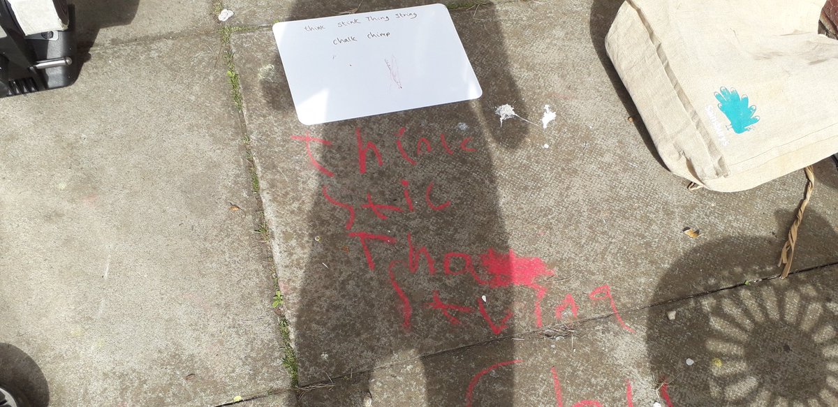 karastrong6's tweet photo. @SFLpg Livia chalk words https://t.co/V2Oi6Q7rXW