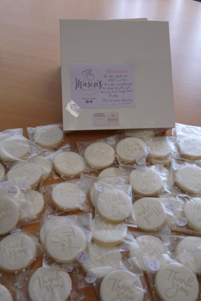 HMPrisonLincoln's tweet photo. We have many amazing and generous local companies supporting us. Thank you to Mason's Bakes for their very yummy handmade biscuits. @MasonsBakes . https://t.co/7iJmjTUbKR