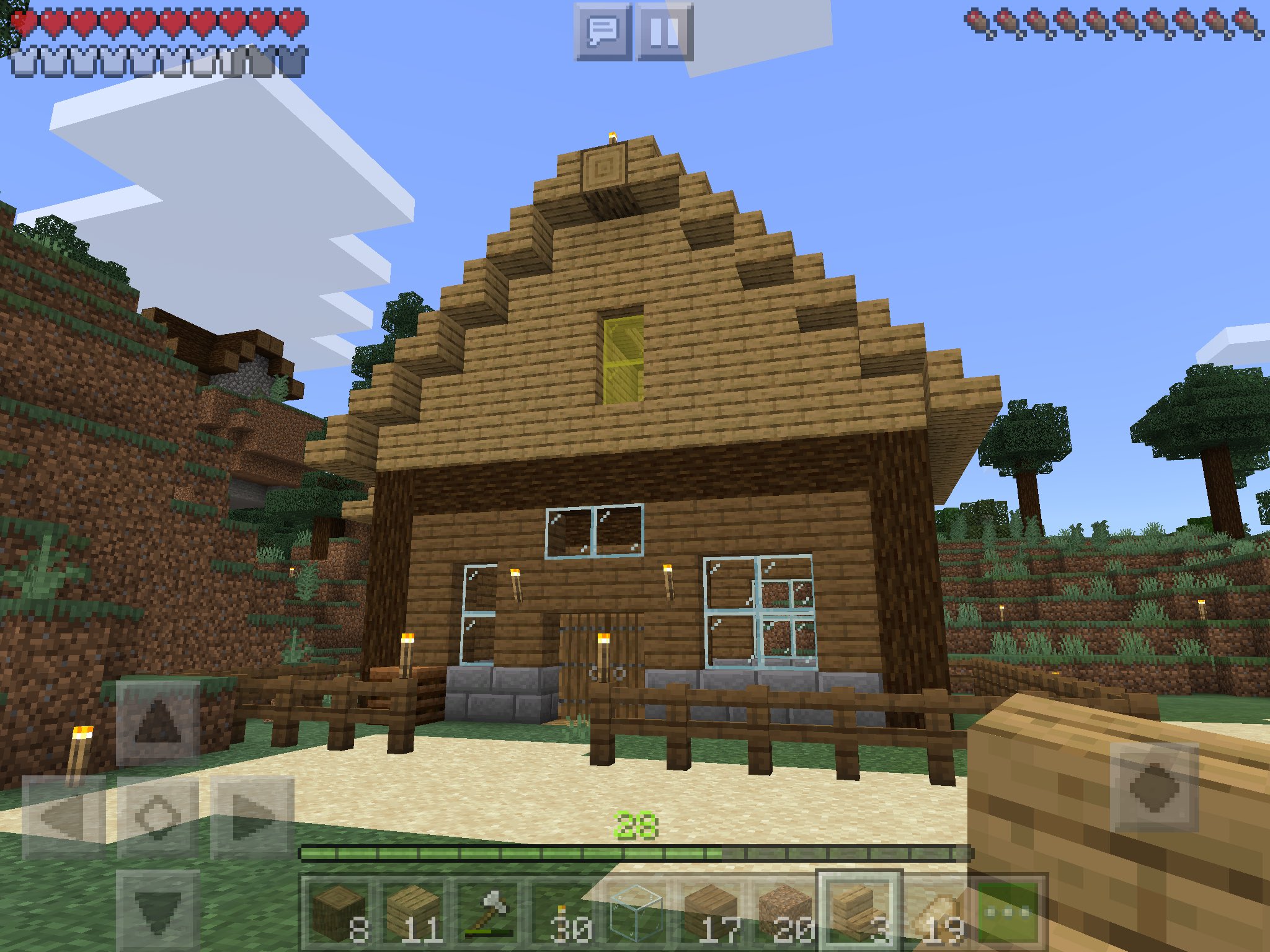 月翳玲 マイクラpe タイガ村周辺サバイバル生活で念願のマイホームを手に入れました T Co 5ronebmyt4 Twitter