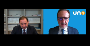 UNOlogistica's tweet image. El ministro de transportes, José Luis Ábalos 
@abalosmeco @mitmagob , ha intervenido hoy en la junta directiva de #UNOlogistica, para conocer, de mano de los principales CEOs del sector, cómo están afrontando las empresas de #logística y #transporte la crisis del Covid-19