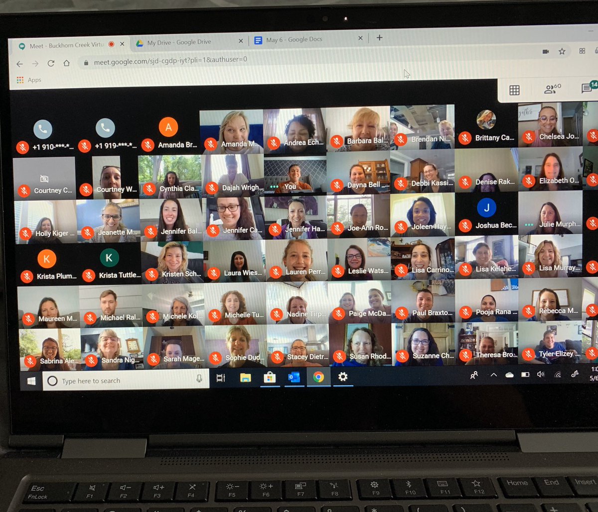 Yesterday we had a <a href="/BuckhornCreekES/">Buckhorn Creek ES</a> staff meeting.  This crew right here continues to amaze me. Their work places students &amp; families first. Their passion &amp; love is evident even from afar. Thank you all for everything you do!  #WCPSSThankATeacher #BuccaneerPride #OtherBucsMatter