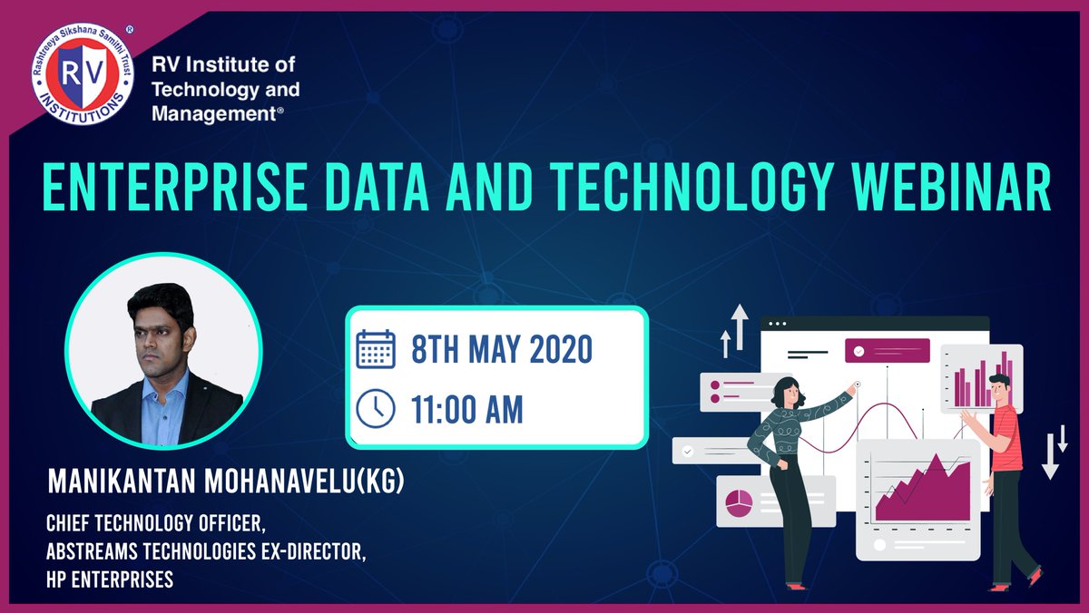 RVITM_Official's tweet photo. he connection between data and technology is key to every organisation. Attend a webinar on Enterprise Data and Technology to learn the importance of data for every organisation and the optimal way of data management.
Contact madhuras.rvitm@rvei.edu.in for more details.
#RVITM https://t.co/FOf6XE6FoI