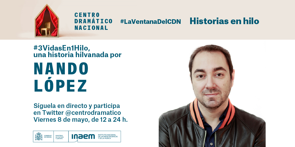 Mañana nuestro Twitter se convierte en una hoja en blanco donde se irá escribiendo la primera historia de la nueva sección #HistoriasEnHiloCDN. El primer autor invitado a crear esta narración viva es <a href="/Nando_Lopez_/">Nando López 🏳️‍🌈</a> Te animamos a seguirla e intervenir en ella.