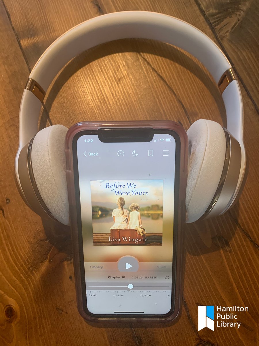 HamiltonLibrary's tweet photo. #ThursdayThoughts
#HPLStaff Melanie C., has been listening to 'Before We Were Yours'.
"I've been to libraries in river towns before.... And when you haven't got a single book, the idea of putting your hands on one is like Christmas and a birthday rolled up together." (5:32:03) https://t.co/I65MQqY9FK