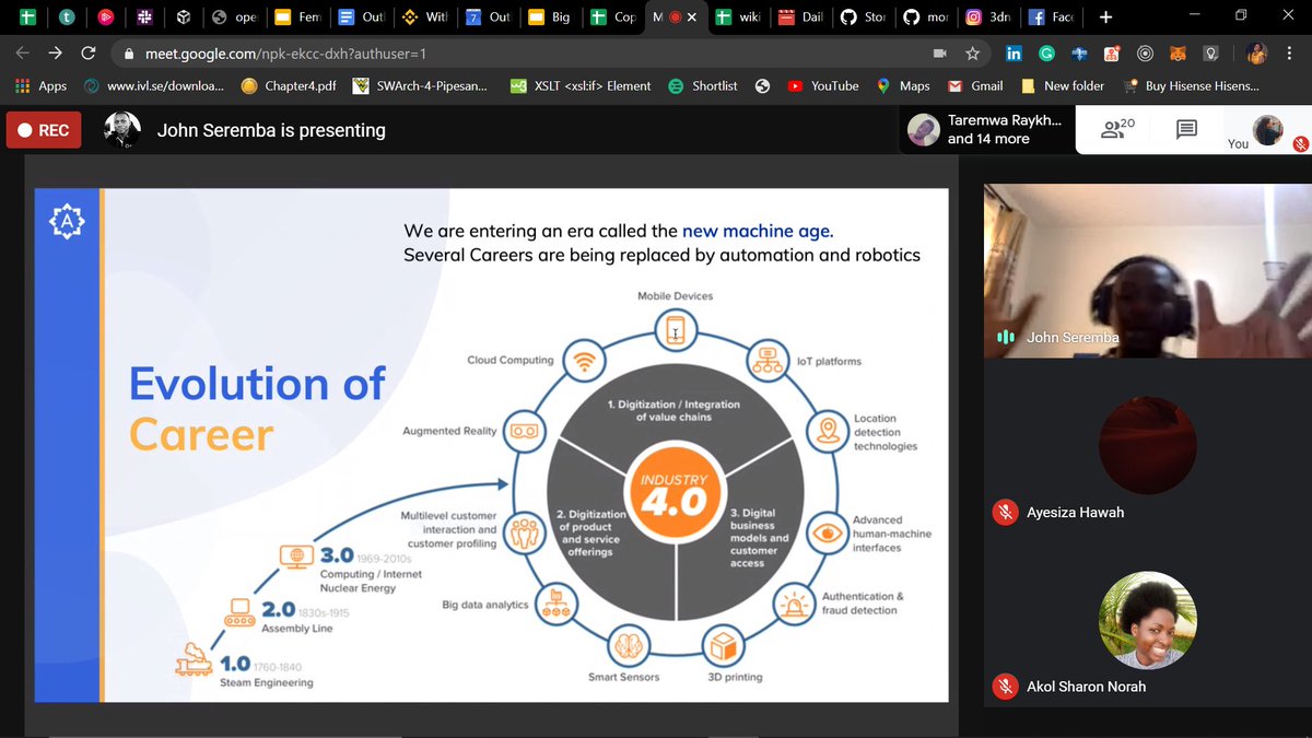 "Set smart goals and always assess your work against them to check whether you actually achieving the goals set. "

It was such an amazing online session we had this morning with <a href="/john_seremba/">Seremba John Paul</a> a Senior Software Engineer at Andela Uganda.
<a href="/EduOutbox/">Outbox EDU</a> <a href="/jennizawal/">jennizawal</a> @AmongiJaelle