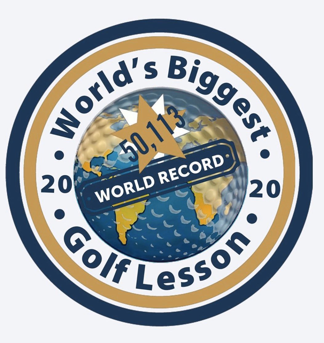 So cool to have been a part of this! Well played to the guys who set this up! 

A World record and much needed funds raised for the NHS 🤩 <a href="/BiggestGolf/">WorldsBiggestGolfLesson</a>