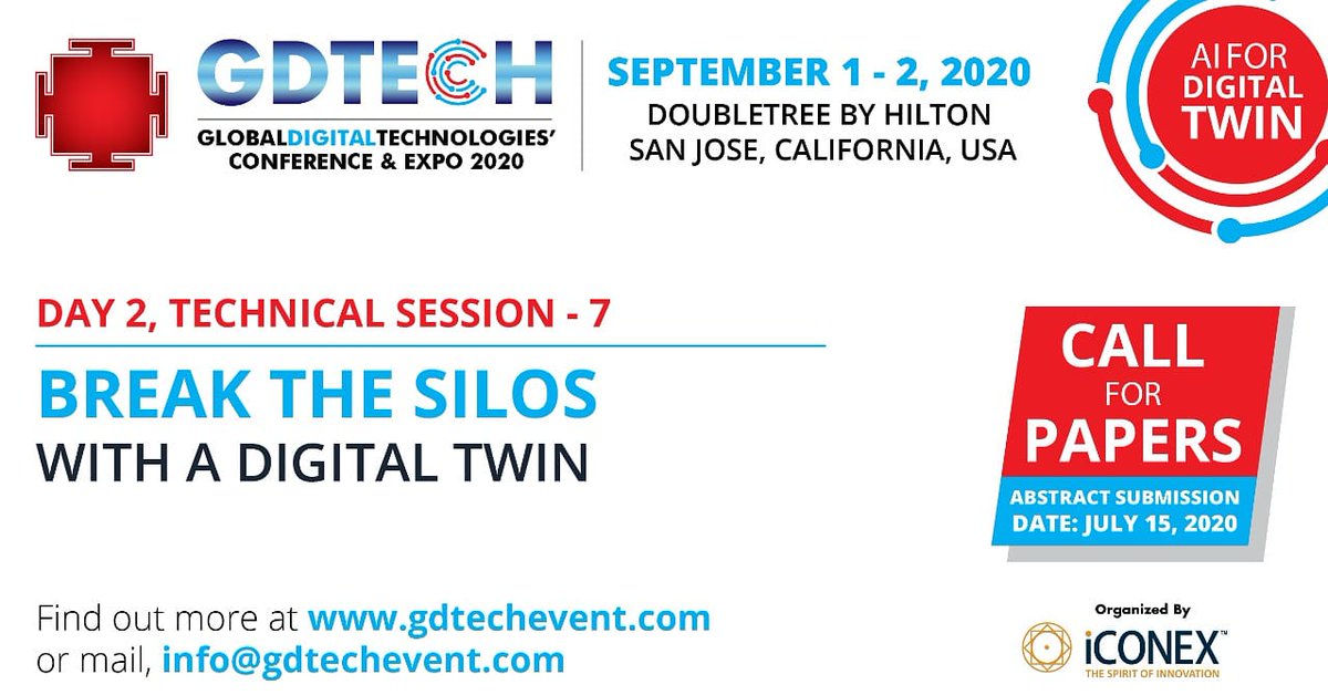 GDTECHEvent's tweet photo. @prithbanerjee CTO @ANSYS &amp; Convener, #GDTECH2020 Invites all Industry &amp; Technology Leaders to Come &amp; Join The Discussion on #AI for #DigitalTwin
#GDTECH #Day2 #TS7
Submit your abstract at https://t.co/SCdMCA7R8y
#callforpapers #artificialintelligence #staysafe #Covid_19 https://t.co/CPiZBzWHYo